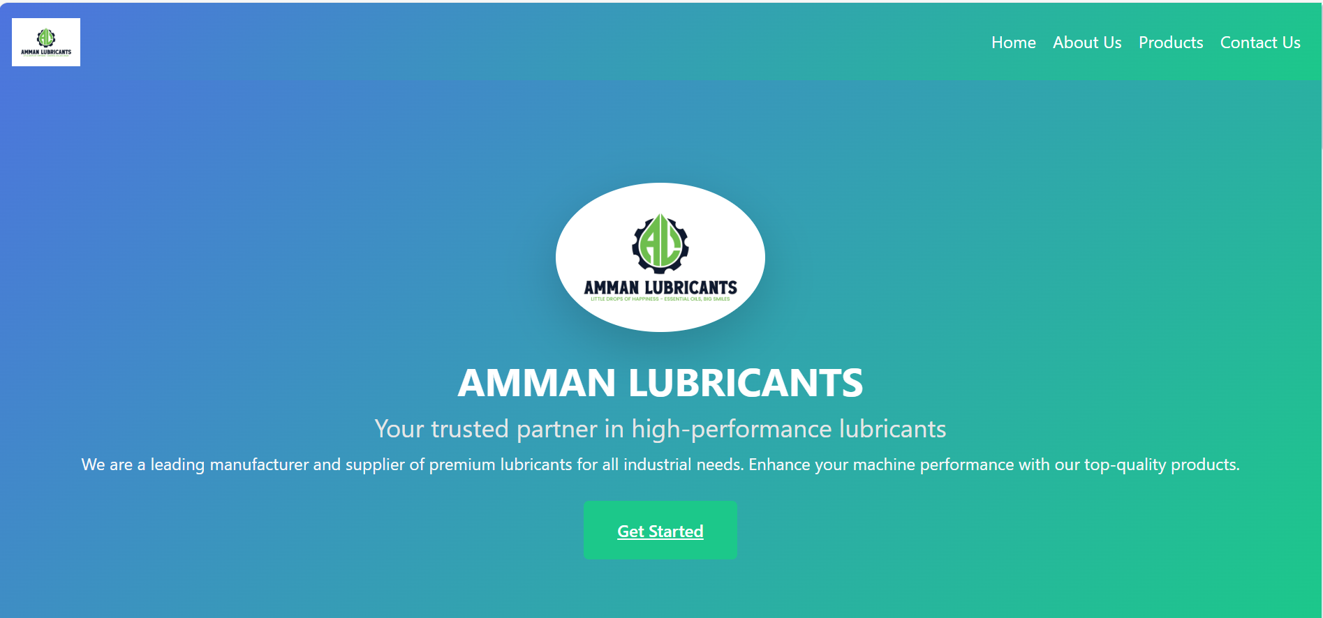 Amman Lubricants Website