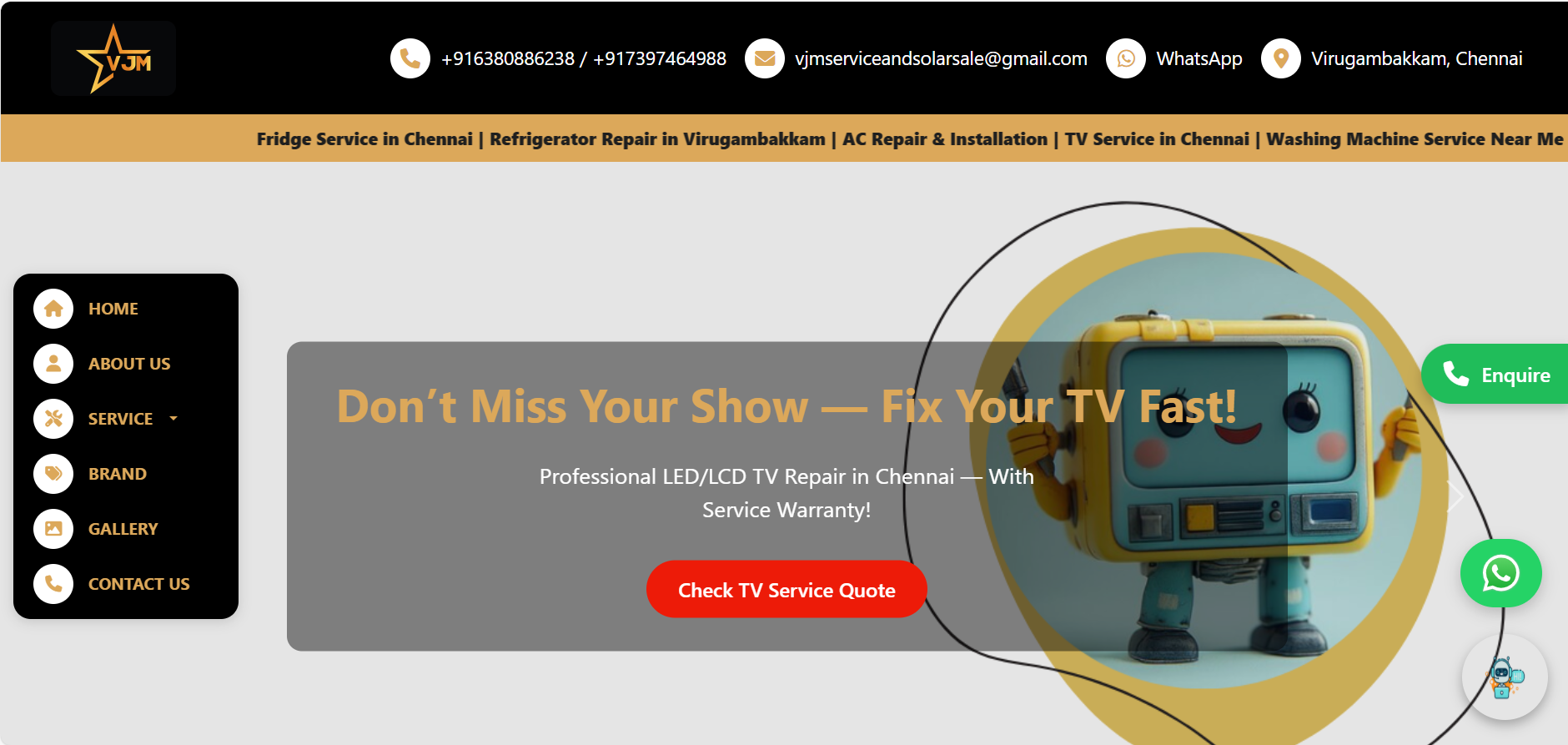 VJM Multi Brand Services Website